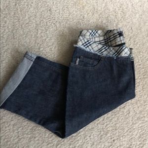 Burberry cutoff denim shorts